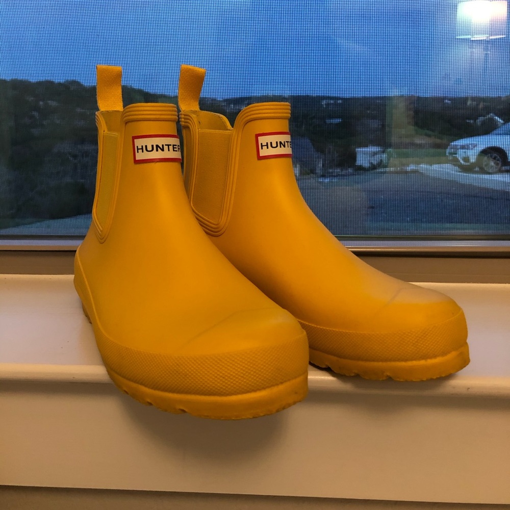 Yellow Ankle Short Hunter Rain Boots